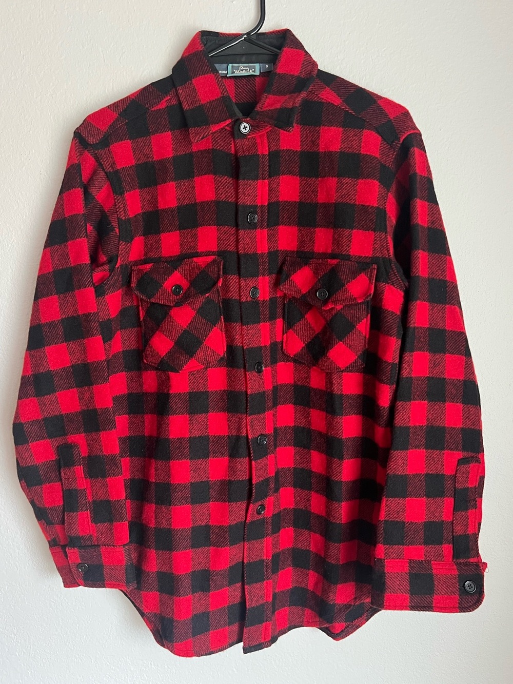 Woolrich Vintage Buffalo Plaid Button Up Shirt, S